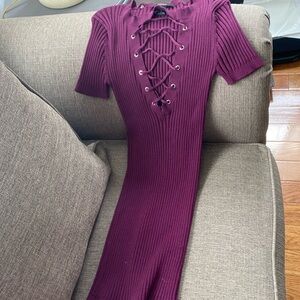 Dark red/maroon dress from Forever 21